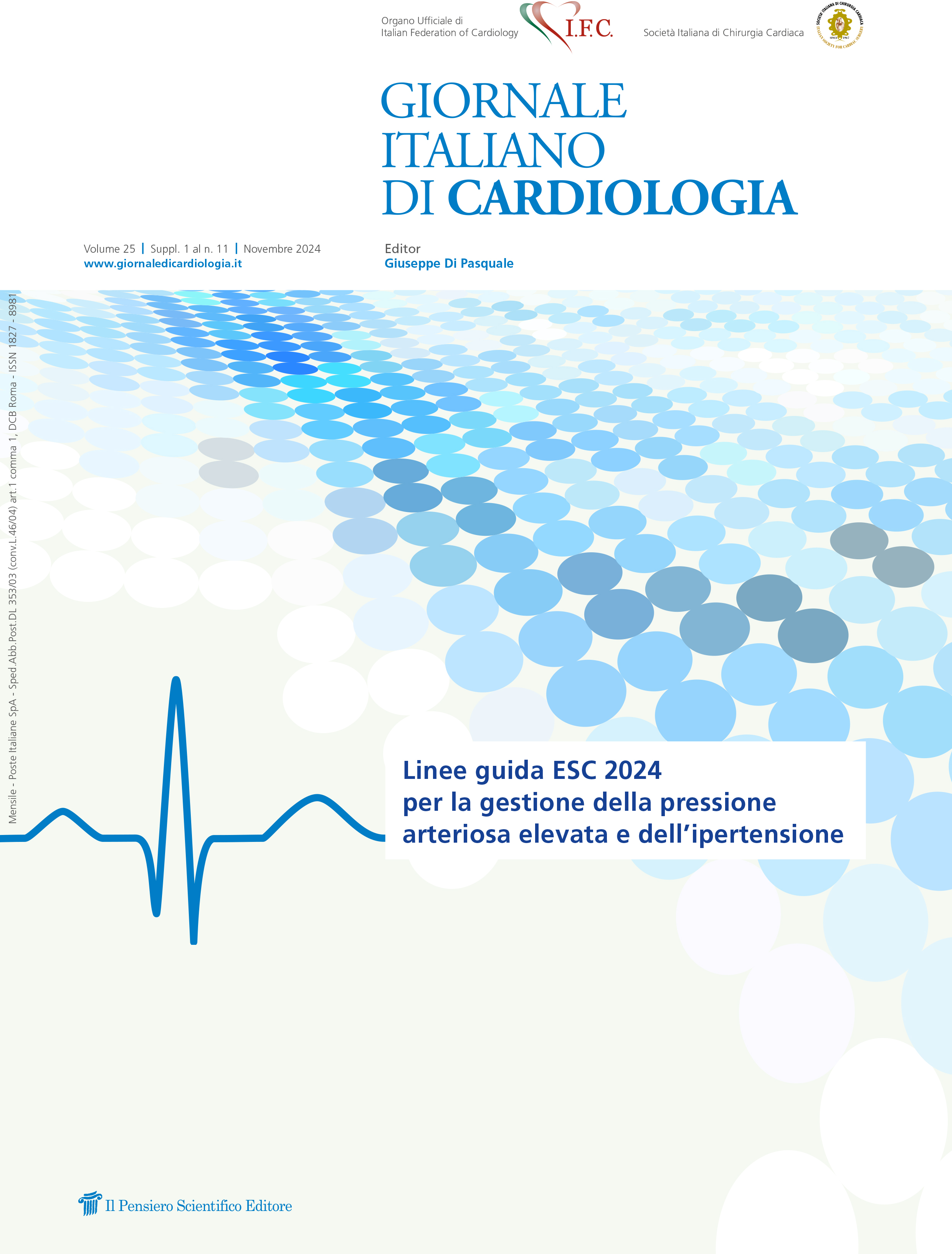 2024 Vol. 25 Suppl. 1 al N. 11 NovembreLinee guida ESC 2024 per la gestione della pressione arteriosa elevata e dell’ipertensione