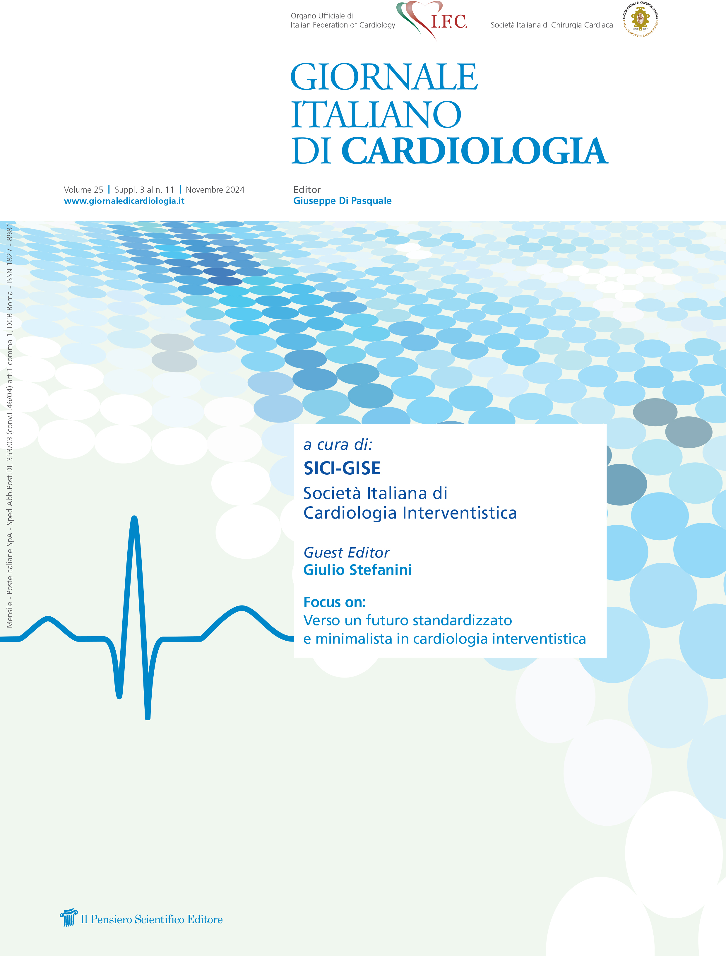 2024 Vol. 25 Suppl. 3 al N. 11 Novembrea cura di: SICI-GISE Società Italiana di Cardiologia Interventistica