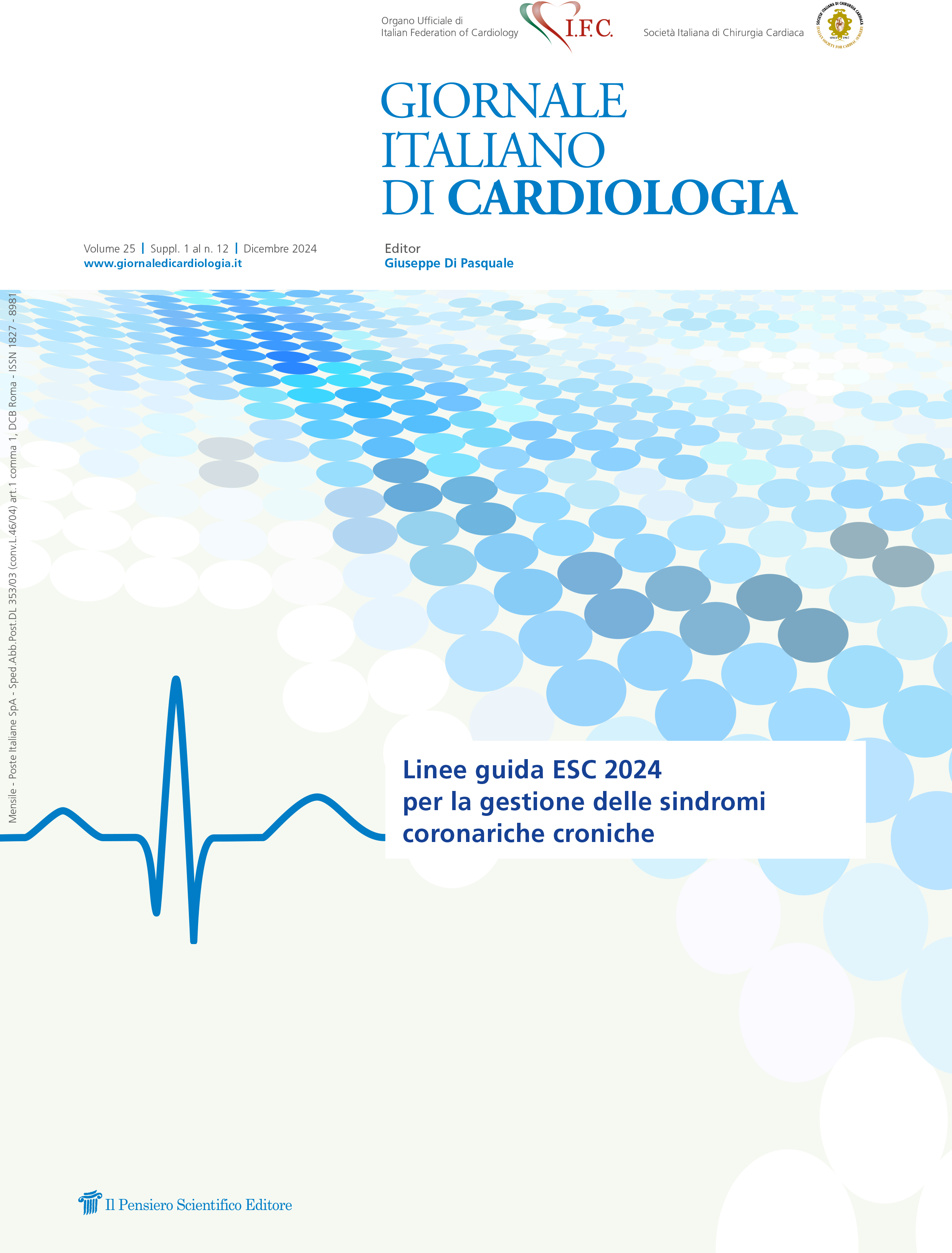 2024 Vol. 25 Suppl. 1 al N. 12 DicembreLinee guida ESC 2024 per la gestione delle sindromi coronariche croniche