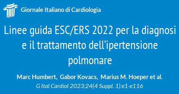 Linee Guida ESCERS 2022 Per La Diagnosi E Il Trattamento Dell ...