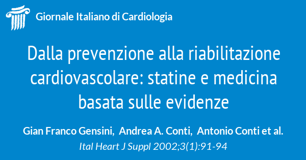 Dalla Prevenzione Alla Riabilitazione Cardiovascolare: Statine E ...