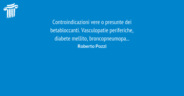 Controindicazioni Vere O Presunte Dei Betabloccanti. Vasculopatie ...